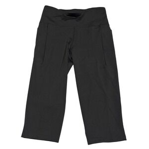 Calia Women S Powermove High Rise Knee Crop Black Leggings‎ NWOT Pockets Stretch